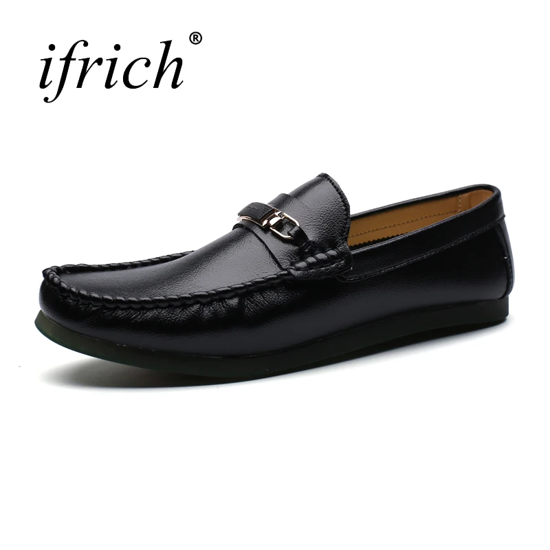 

Mens Leather Casual Driving Shoes Slip on Flat Loafers Footwear Male White Gray Comfortablle Mens Split Leather Footwear