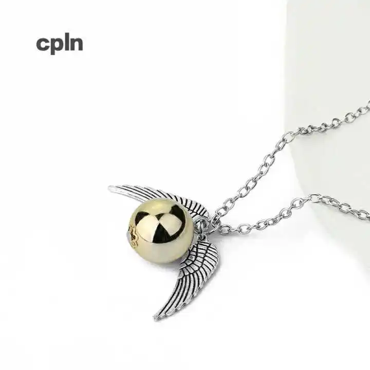 Movie pop jewelry and the Deathly Hallows Golden Snitch Necklace