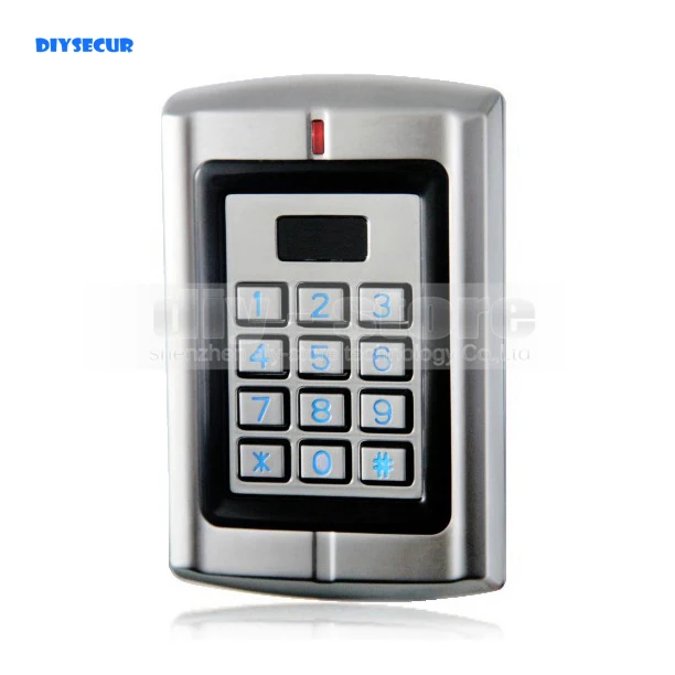 

DIYSECUR Waterproof 125KHz RFID Access Control Reader Keypad Control Panel + Metal Case + High-performance W3