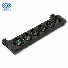 Охлаждающий Coldwind 6 вентиляторов охладители для аквариума для 240L DV 12 В аквариума низкое энергопотребление охлаждение легко 411x48x118 мм