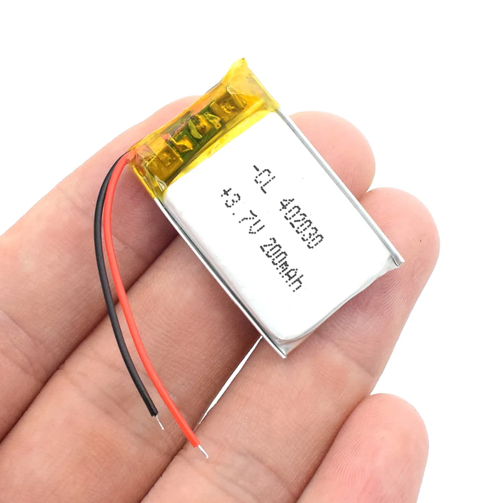 3,7 в 200 мАч 402030 литий-полимерный Li-Po литий-ионный аккумулятор Lipo ячеек для Bluetooth gps MP3 MP4 портативный электрограф
