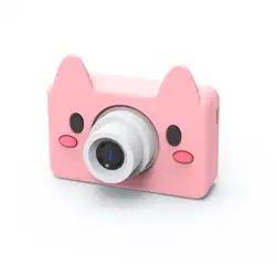 Высококачественная Новая Детская цифровая камера с мультяшными животными, 2 дюйма, HD 8 Мп, силиконовый мягкий чехол, 32 г, Micro SD карта, подарки