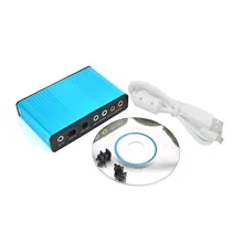 New External Sound Card USB 6 Channel 5.1 Surround Adapter Audio S/PDIF Optical Sound Card Adapter for PC Laptop EM88