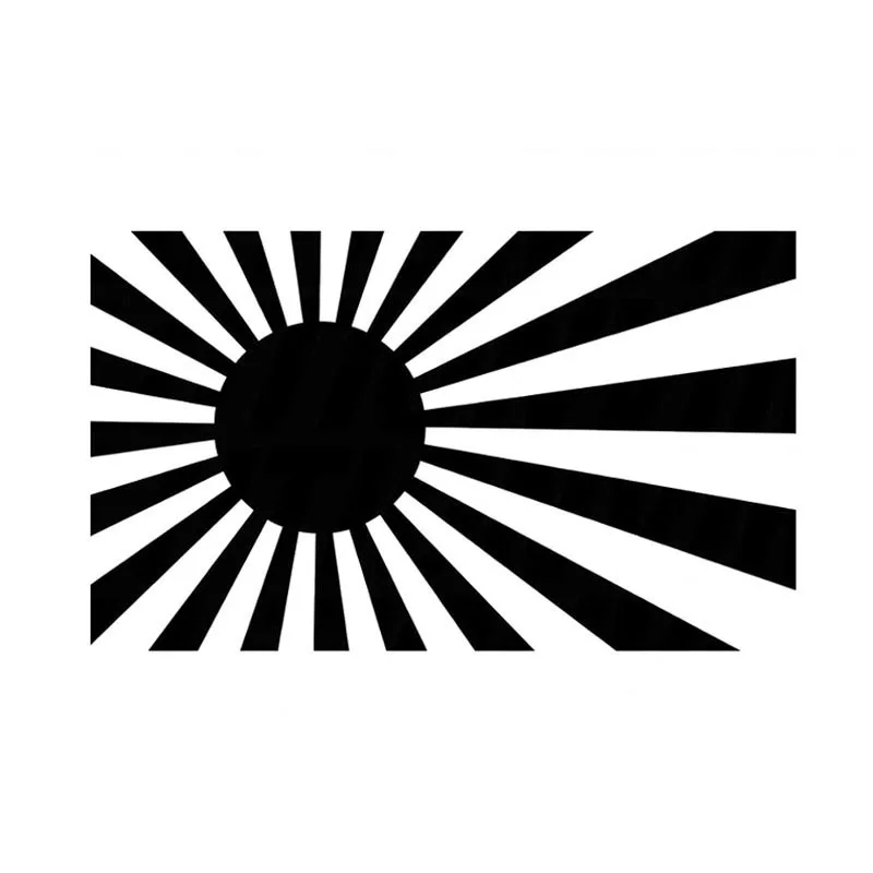 

12.5*7.5CM RISING SUN Car Sticker Decals Fun Cartoon Motorcycle Decals Car Styling C2-0354