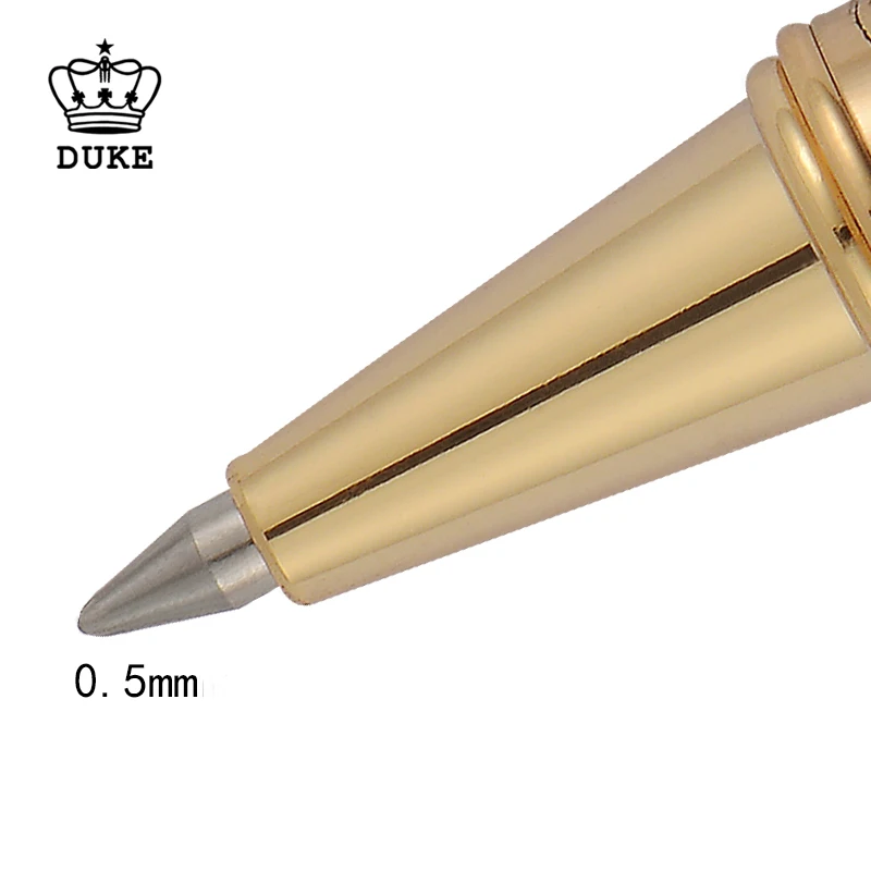 Duke pioneer avançado metal rollerball caneta cromado