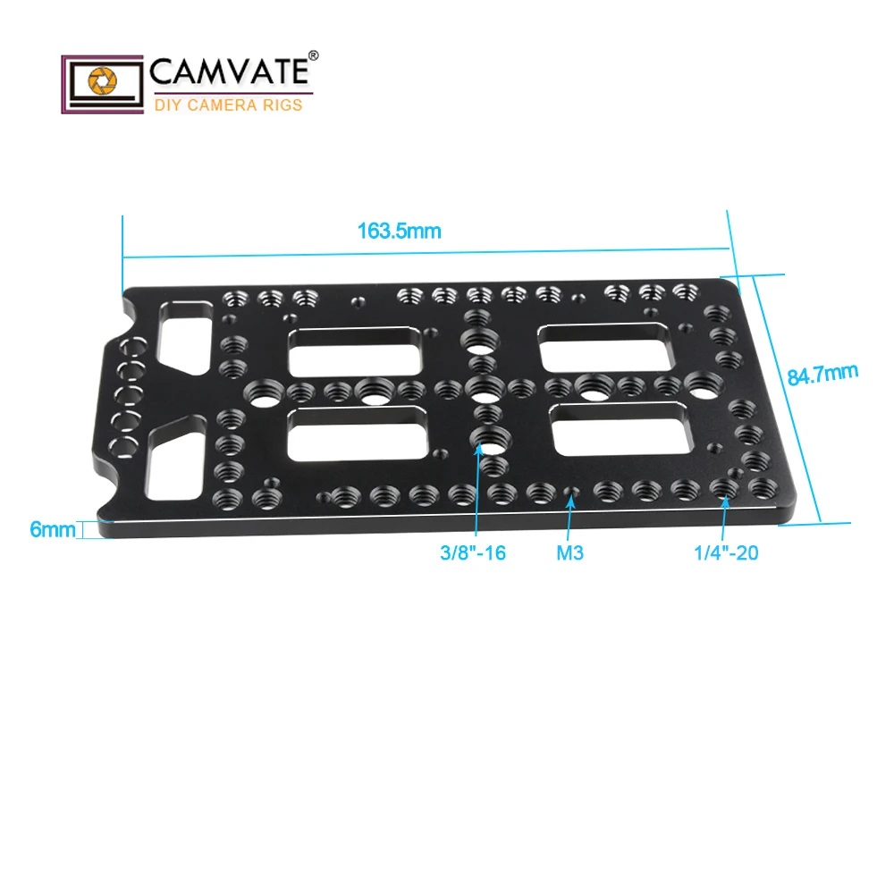 Camvat многофункциональная Монтажная Сырная пластина с Railblock C1715 аксессуары для фотосъемки камеры