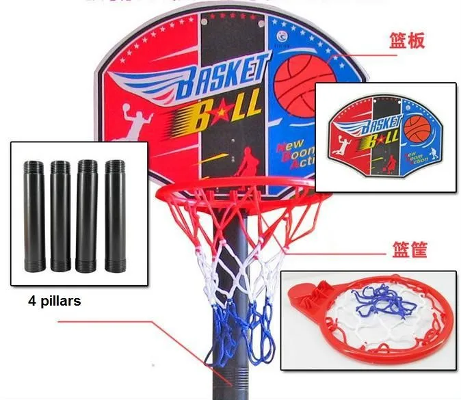Детский баскетбол стенд обруч набор с шариковым насосом на открытом воздухе спортивная игрушка корзина