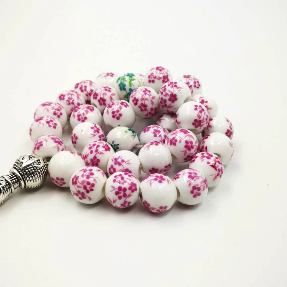 Последний стиль керамика Tasbih Фарфоровые аксессуары мусульманские тесбиг
