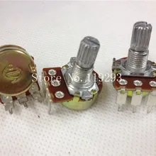 [Белла] Тайвань производства WH148 одиночный шарнирный потенциометр A100K косолапость длина вала 15 рачис специальный потенциометр громкости-100