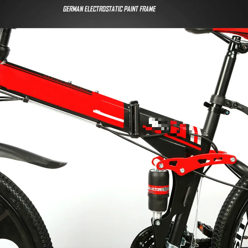 Excellent Folding Mountain Bike Bicycle 26 Inch Double Shock Absorbing Overall Wheel Bicycle Speed Bicycle 4 Excellent Folding Mountain Bike Bicycle 26 Inch Double Shock Absorbing Overall Wheel Bicycle Speed Bicycle 4
