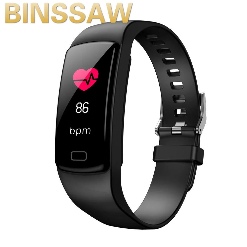 BINSSAW Новинка 2020 спортивный фитнес-трекер Y9 смарт-браслет с поддержкой пульса