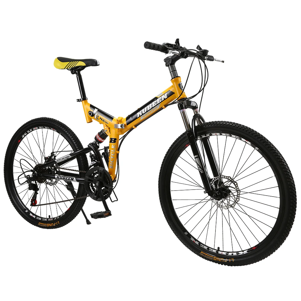 KUBEEN mountain bike 26-inch steel 21-speed bicycles dual disc brakes variable speed road bikes racing bicycle