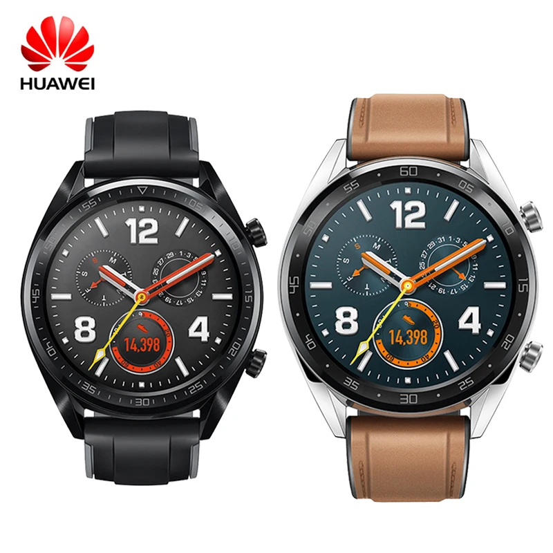 Смарт часы Huawei GT 1 39 &quotGPS NFC поддержка 14 дней работы от аккумулятора