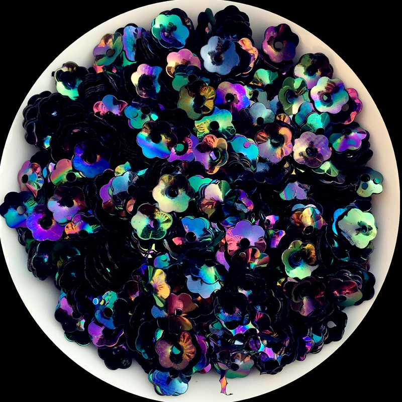 1000 Paillettes Rotonde 12mm Nero - Per Cucito E Fai Da Te - Foto 6