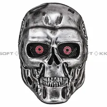 Терминатор Вечерние Маски T-800 Пейнтбол страйкбол проволочной сетки полный маска для лица(серебро) bd8870
