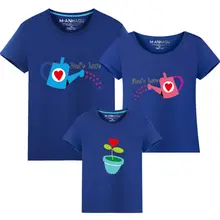 

Family cultivate Love Summer Short-sleeve T-shirt Matching Family Clothing Outfits For Mother Daughter And Father Son