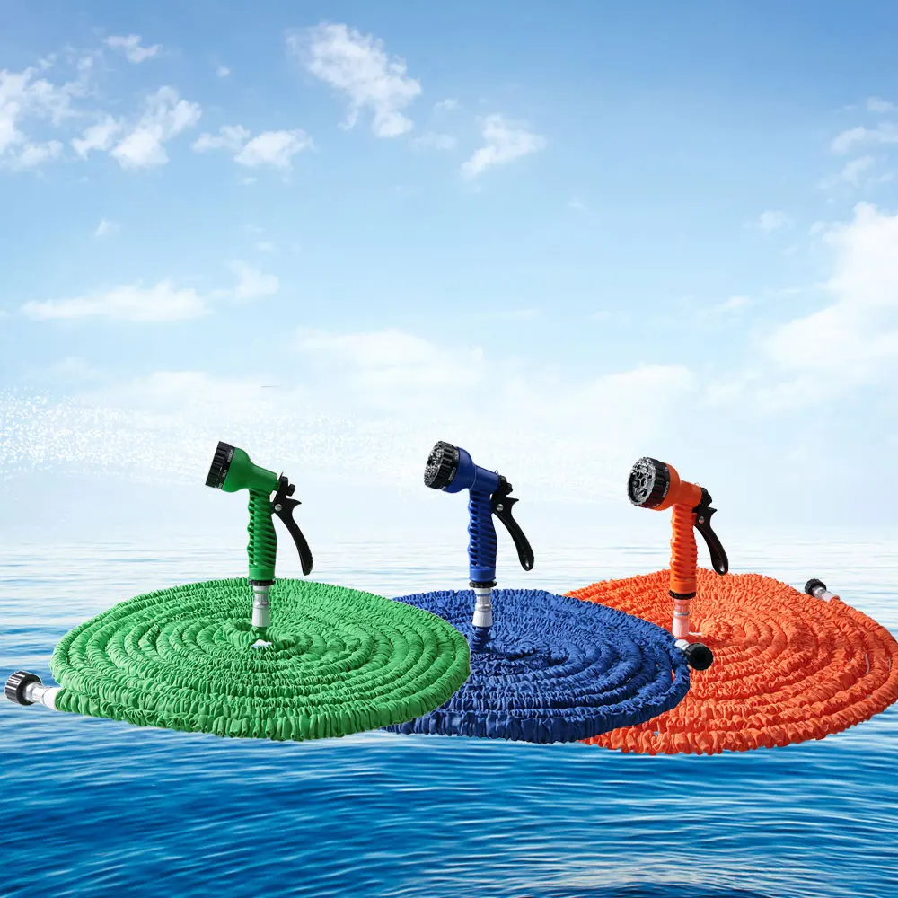 Popular 25FT 200FT Expandable Magic Flexible Garden Water Hose For Car