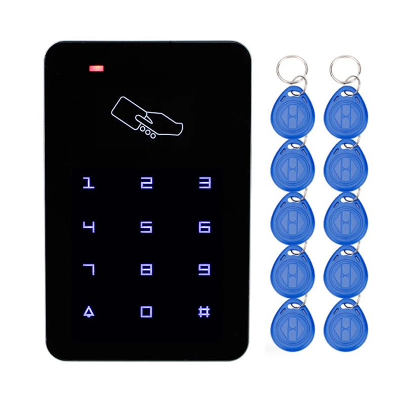 RFID Access Controller card reader with Touch screen Keypad 125KHz/13.56MHz Smart Keyless EM