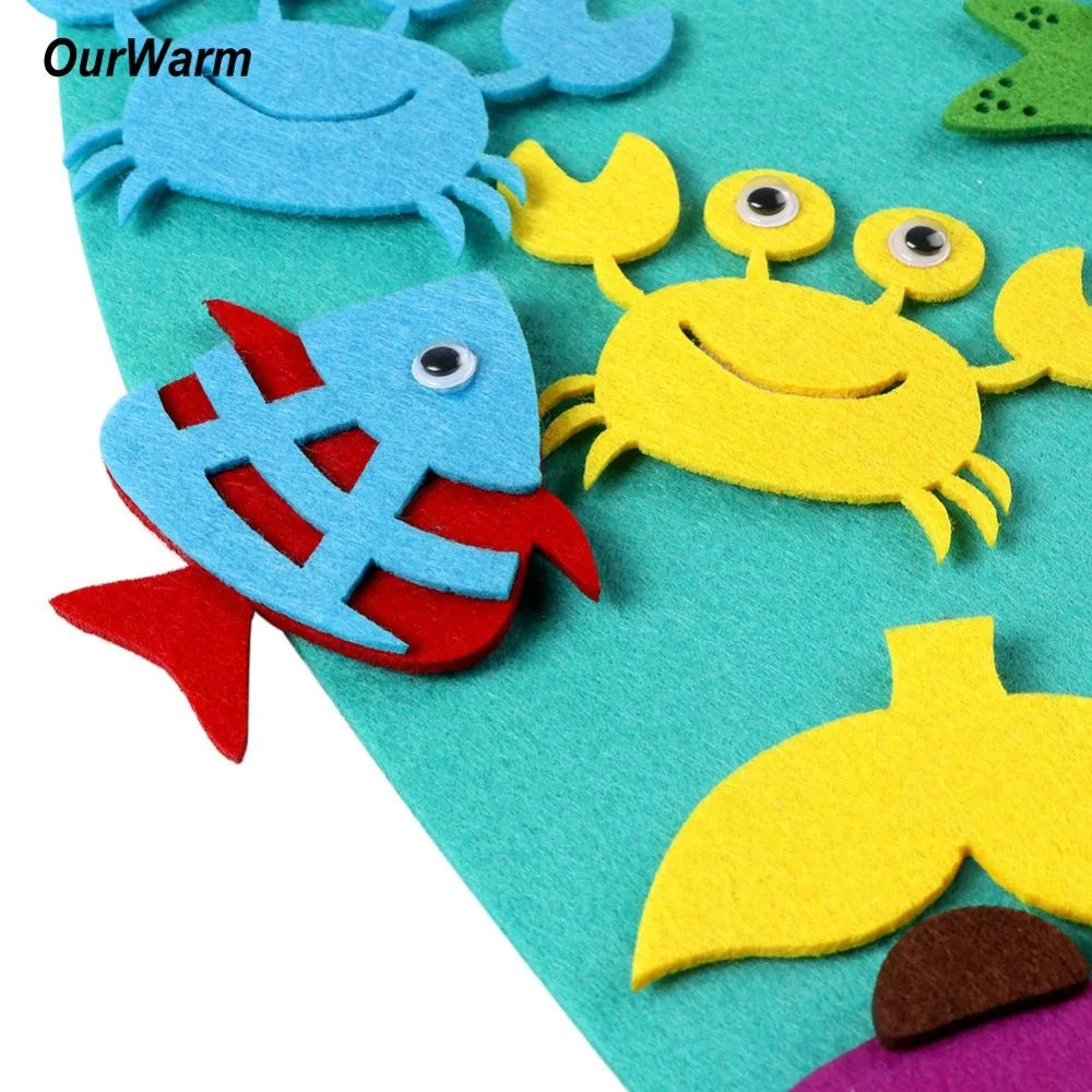 Украшение для вечеривечерние в океане OurWarm фетровая Наклейка на стену сделай сам