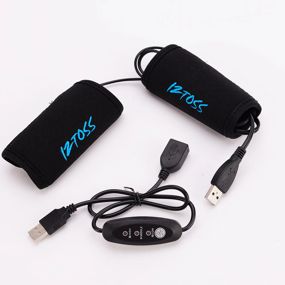 Мотоцикл ATV Скутер USB с подогревом Ручки рулевые для мотоциклов Руль управления для мотоциклов 7/8 "-1 1/5" (22-30 мм) теплые рукава с переключатель