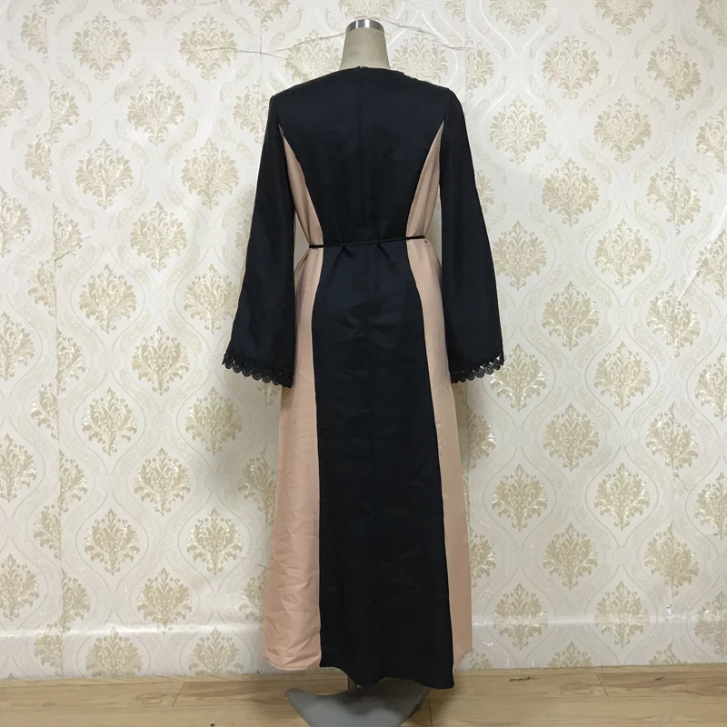 F8849-1 Арабский мусульманский халат на Ближнем Востоке кружевная юбка Рамадан длинное крафт-шелковое платье для исламских женщин, арабское платье новое Дубай