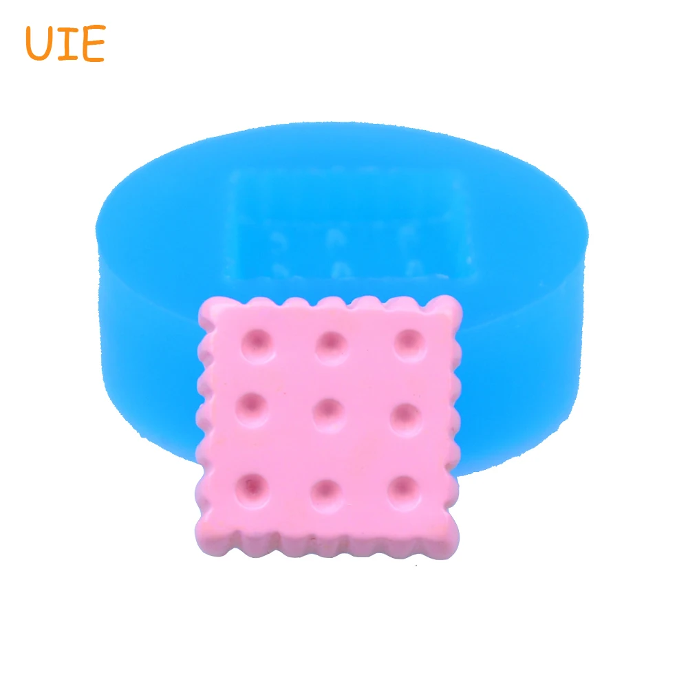 QYL030U 14.9mm Square Cookie Mold - Biscuit Flexible Silicone Chocolate Handmade DIY Resin Cabochon Candy Clay | Дом и сад