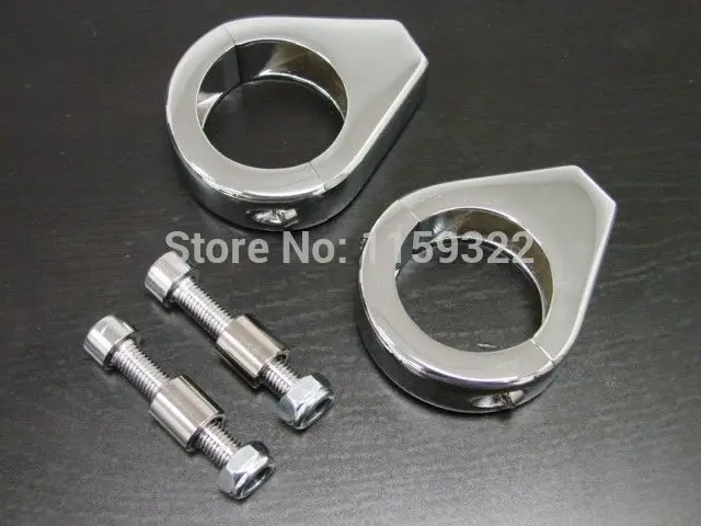 

39mm Chrome Metal Motorcycle Turn Signal Light Relocation Fork Clamp Screw For Harley Touring Softail Dyna Sportster UNDEFINED