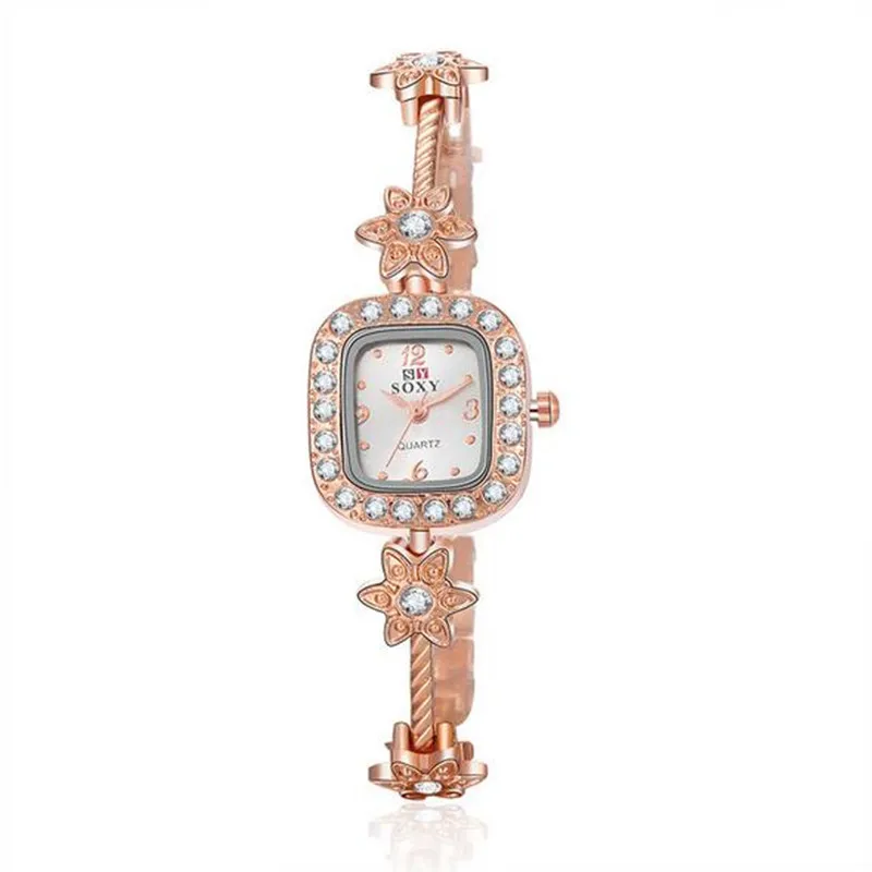 

Brand Luxury Crystal Gold Watches Women Fashion Bracelet Quartz Watch Women Dress Watches Relogio Feminino orologio donna AC069