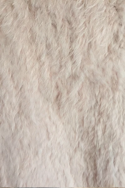 Пальто с натуральным кроличьим мехом, модное пальто с необычным воротником, вязаный кардиган с кроличьим мехом, пальто, пальто, высокое качество - Цвет: pink