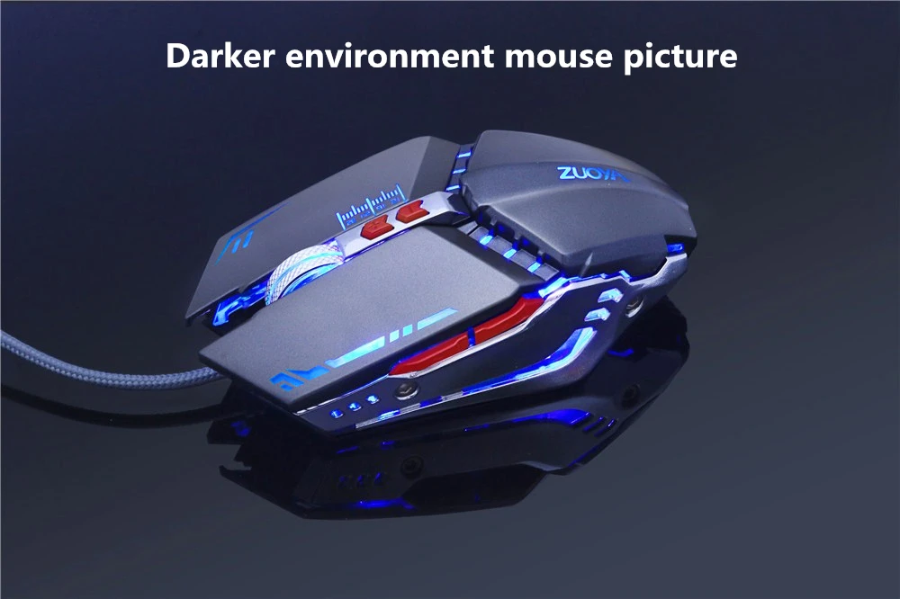 ZUOYA профессиональная геймерская игровая мышь 8D 3200 dpi Регулируемая Проводная оптическая светодиодный мышь для компьютера USB кабель мышь для ноутбука ПК
