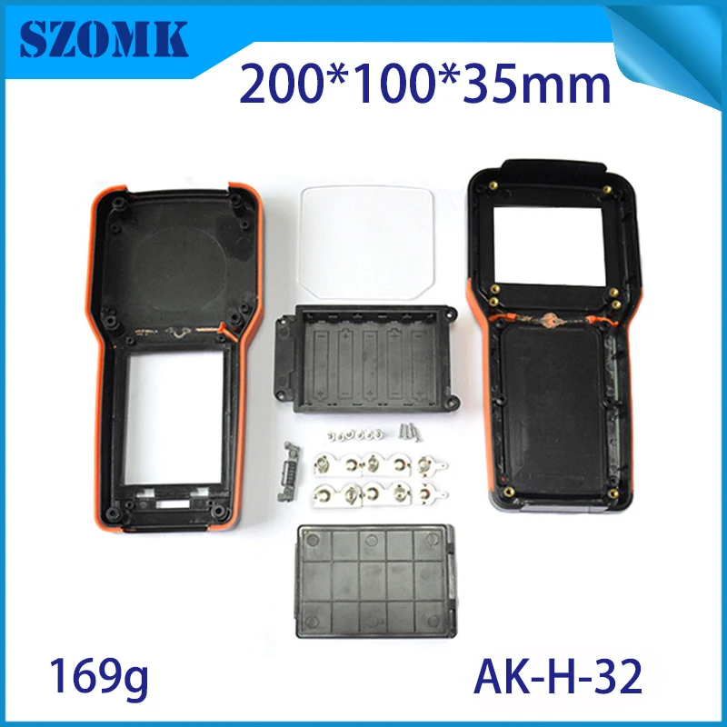 szomk plastic box enclosure electronics project box junction box plastic housing abs electrical handheld enclosure control box 5xAA battery (19)