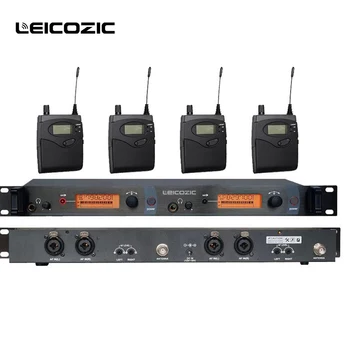 

Leicozic In Ear Monitor System 2 Channel 4 Bodypack Monitoring in ear system with in earphone wireless monitor de palco sem fio
