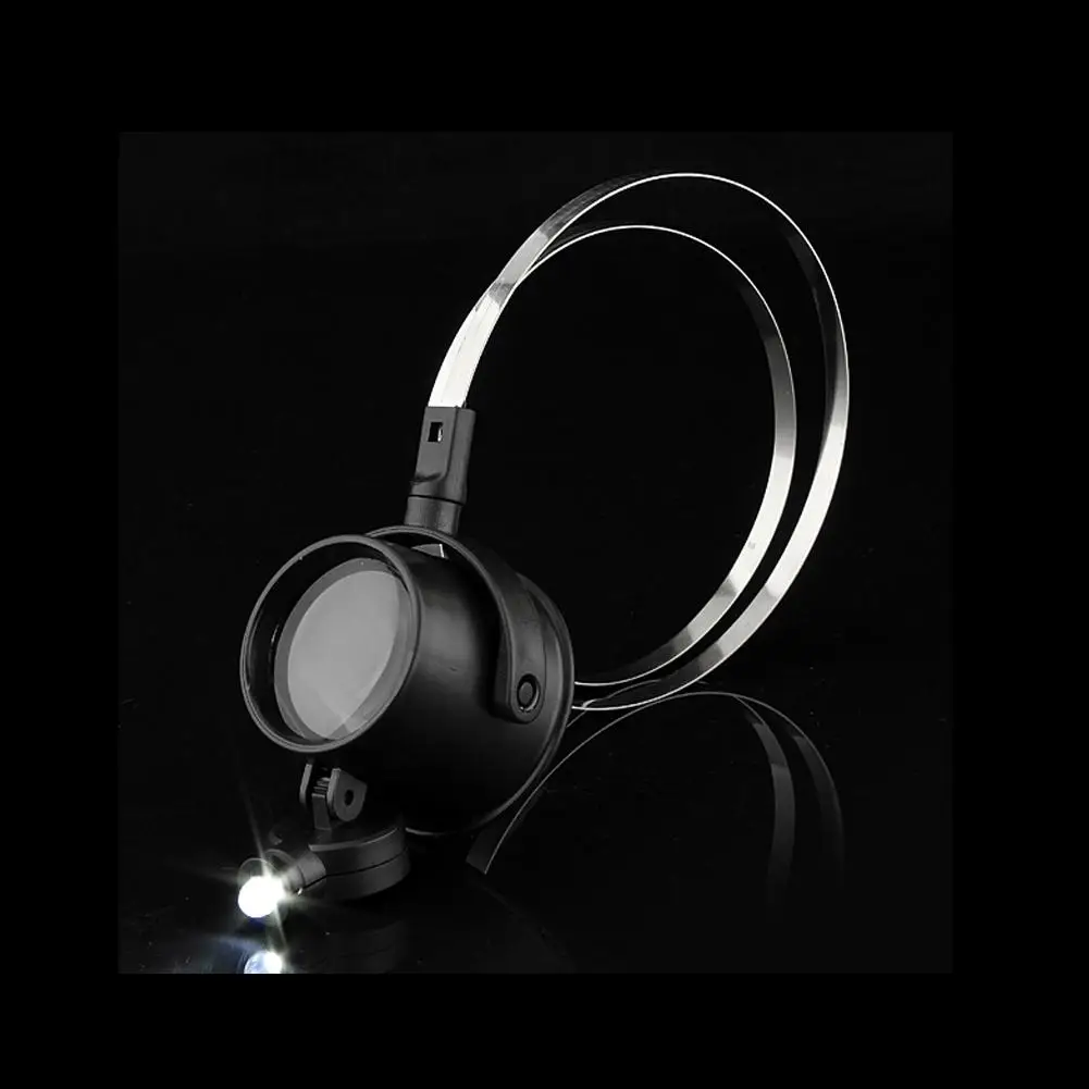 

New Portable 15X Head Band Eye Led Magnifier Loupe Jewelers Glass Watch