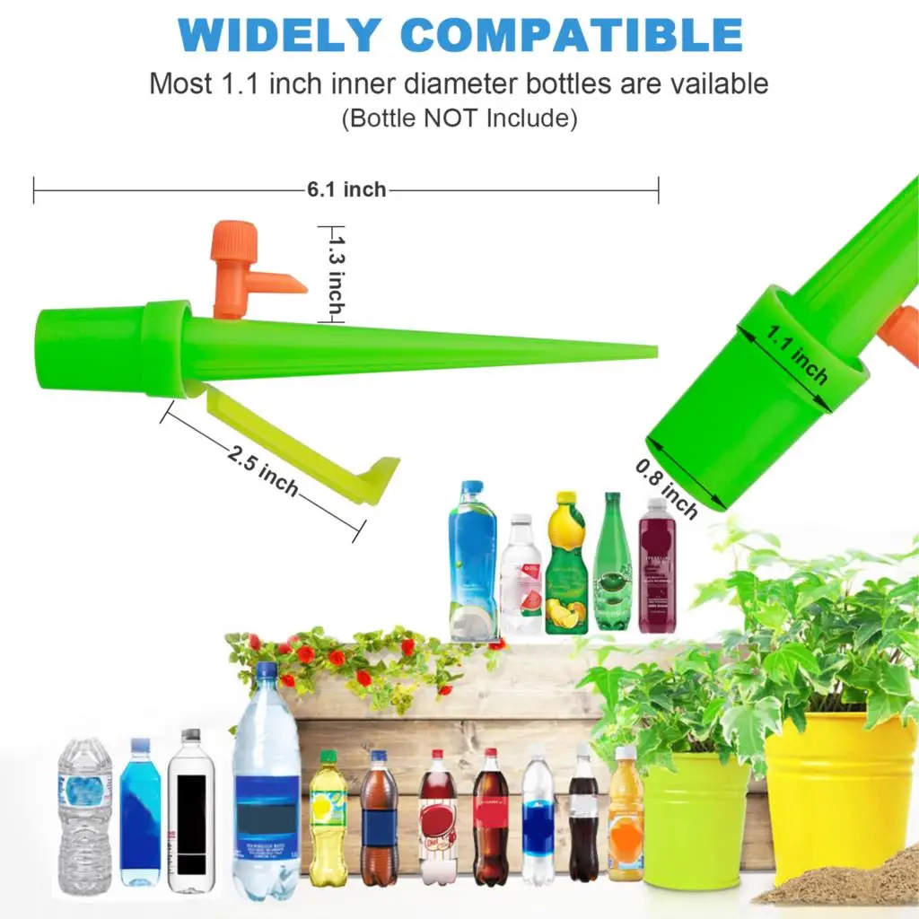 12Pcs Stable Automatic Irrigation Watering Spike for Plants Flower Indoor Household Auto Drip Irrigation Watering System Waterer