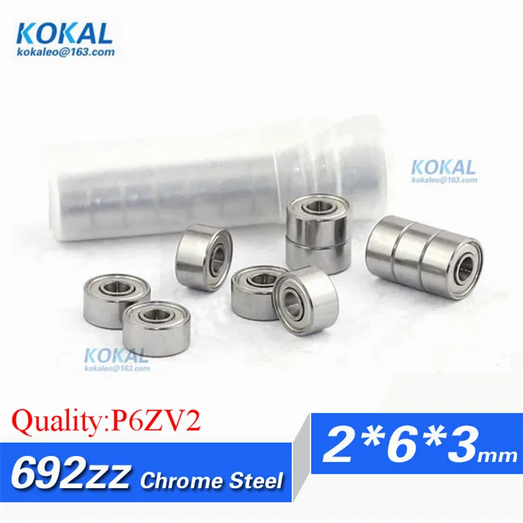 

[C692ZZ-P6]Free Shipping 10pcs high precision ABEC-7 inner 2mm deep groove ball bearing R-620ZZ 692ZZ 692 2*6*3