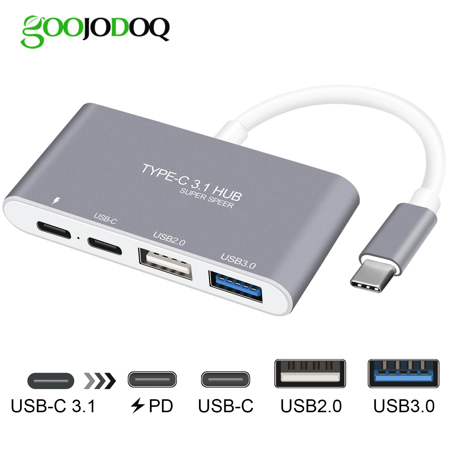 USB 3 1 type C концентратор к Женский USB3.0 USB2.0 с зарядным устройством PD для MacBook Pro и