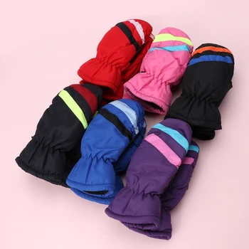 2-5y Baby Mitten Winter Kids Boys Girls Outdoor Warm Gloves Waterproof Windproof