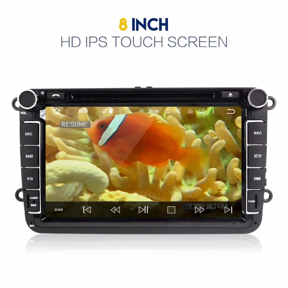 Clearance ZWNAV Android 8.0 Car GPS Navigation auto stereo Radio Screen For VW SEAT SKODA UNIVERSA Volkswagen Polo gps android Display 3