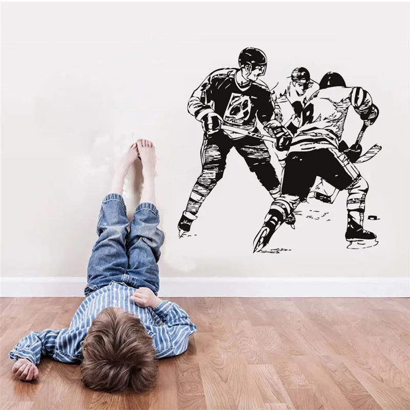 Виниловая Съемная Настенная Наклейка для хоккея с шайбой|decorative vinyl|home decordecorative wall