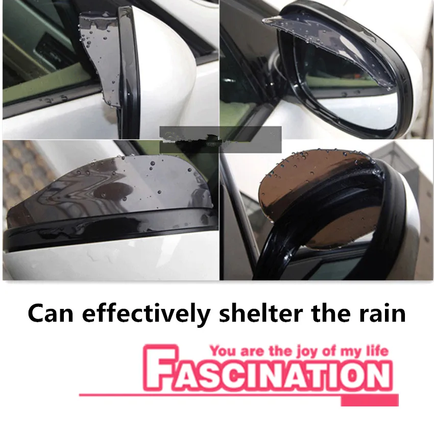 

new hot Car rearview mirror rain cover for Mercedes Benz Smart Fortwo Forfour Roadster W211 W203 W204 W210 W124 AMG W202 CLA W21