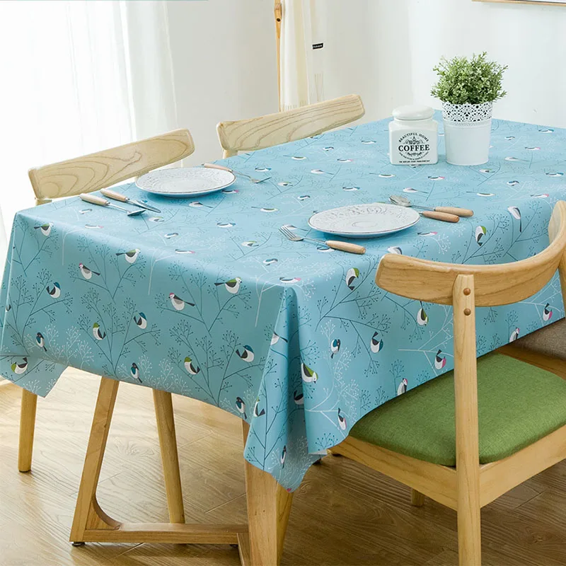 

PVC Tablecloth Printing Rectangle Table Cover Coffee Table Cloth Waterproof Oilproof manteles para mesa rectangulares en tela