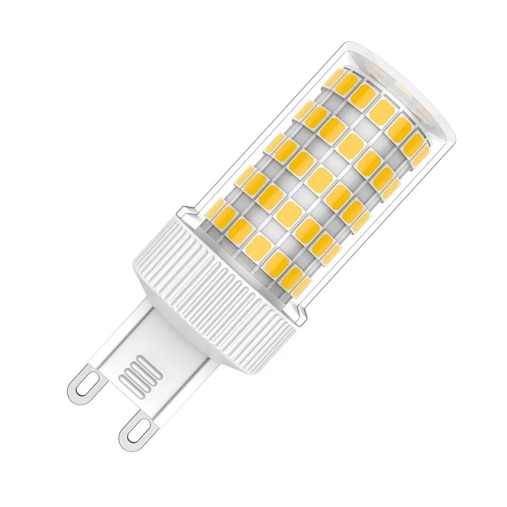 G9 светодиодный лампы 10 Вт, теплый белый свет 3000 K лампа 76 SMD 2835 Светодиодный s лампа супер яркий 800LM без мерцания AC220V-240V [Класс энергопотребления A+] 4 шт. в упаковке