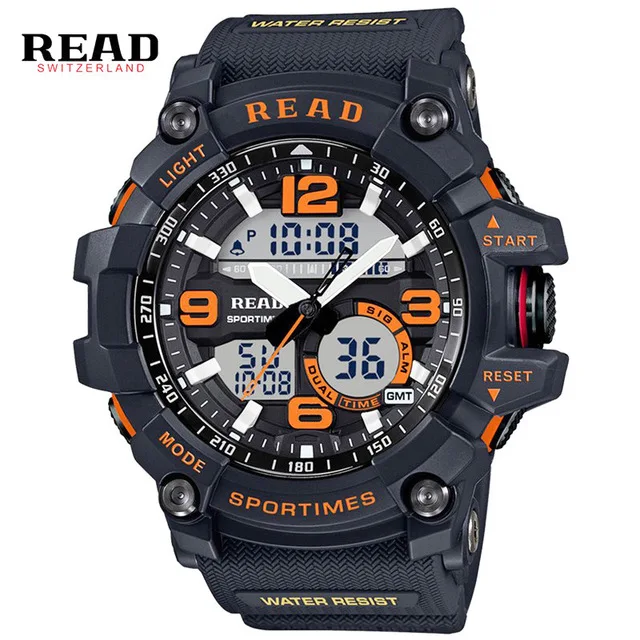 

READ Large Mens Watch G STYLE Clock Alarm Army Military Quartz Men Wrist Watches Large Dial Relojes Hombre Digital Sports Wathes
