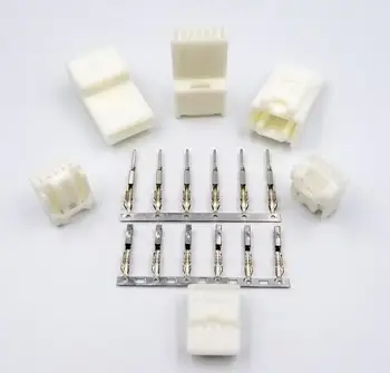 

2SET Car connector headlights bright height level adjustment switch stack rear view mirror 5PIN hole 11909 plug