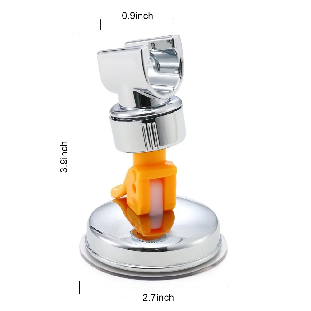 Часы с чашкой на присоске для ванной ручной держатель для душа кронштейн для душа регулируемая высота держатель для душа, пластик ABS хром полированный