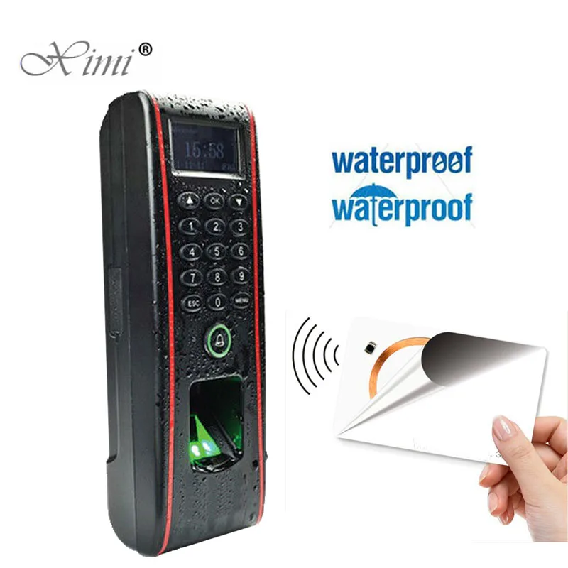 

ZK TF1700 Linux System IP65 Waterproof Biomtric Fingerprint Door Access Control System And Time Attendance With IC Card Reader