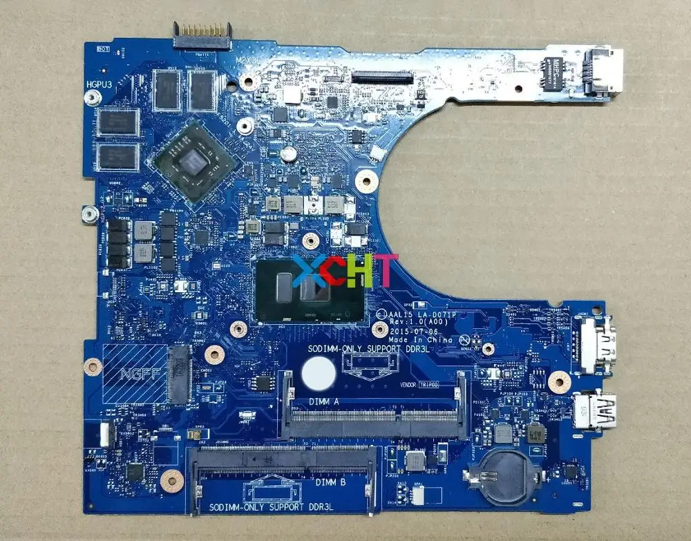 

for Dell Inspiron 15 5559 YVT1C 0YVT1C CN-0YVT1C AAL15 LA-D071P i7-6500U R5 M335 4G Laptop Motherboard Mainboard Tested