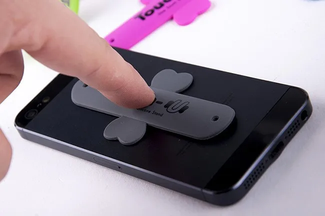 Индивидуальные touch U телефон стенд силиконовый держатель логотип для большинства мобильных телефонов Apple 6 Samsung компания подарок рекламы