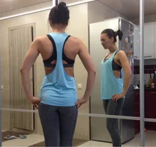 Womens Yoga Shirts Woman Running Vest Cool Gym Shirts Yoga Apparel Tank Tops Fitness Clothes Ladies Yoga Tops Female Tee P052