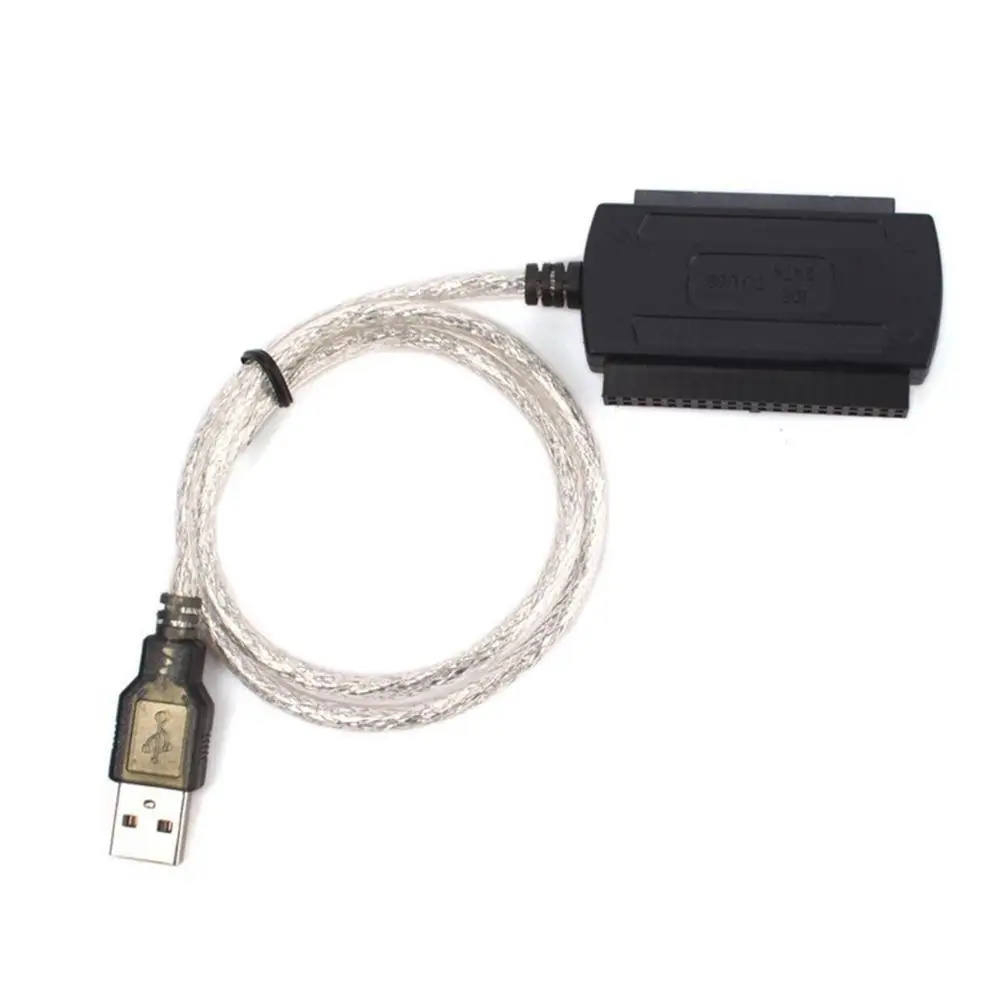 

SATA to USB 2.0 IDE Cable Transparent 2.5inch HDD USB To Serial Port Parallel Port USB to IDE SATA 3.5" SSD Hard Drive Cable
